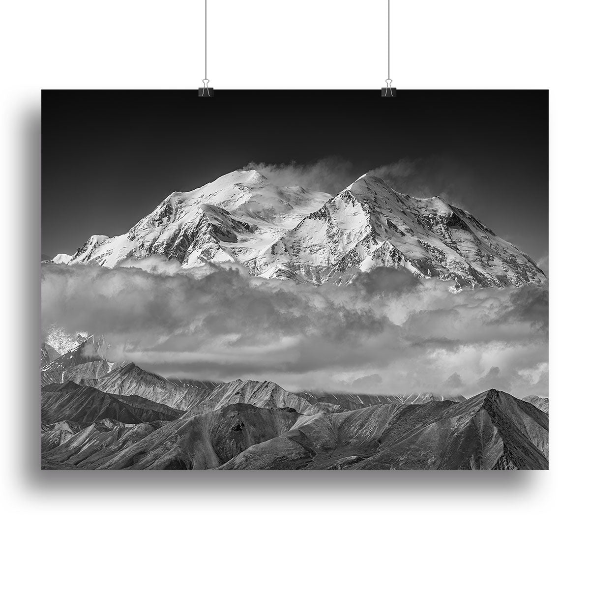 Denali From The Opposing Ridge Line Canvas Print or Poster - Canvas Art Rocks - 2