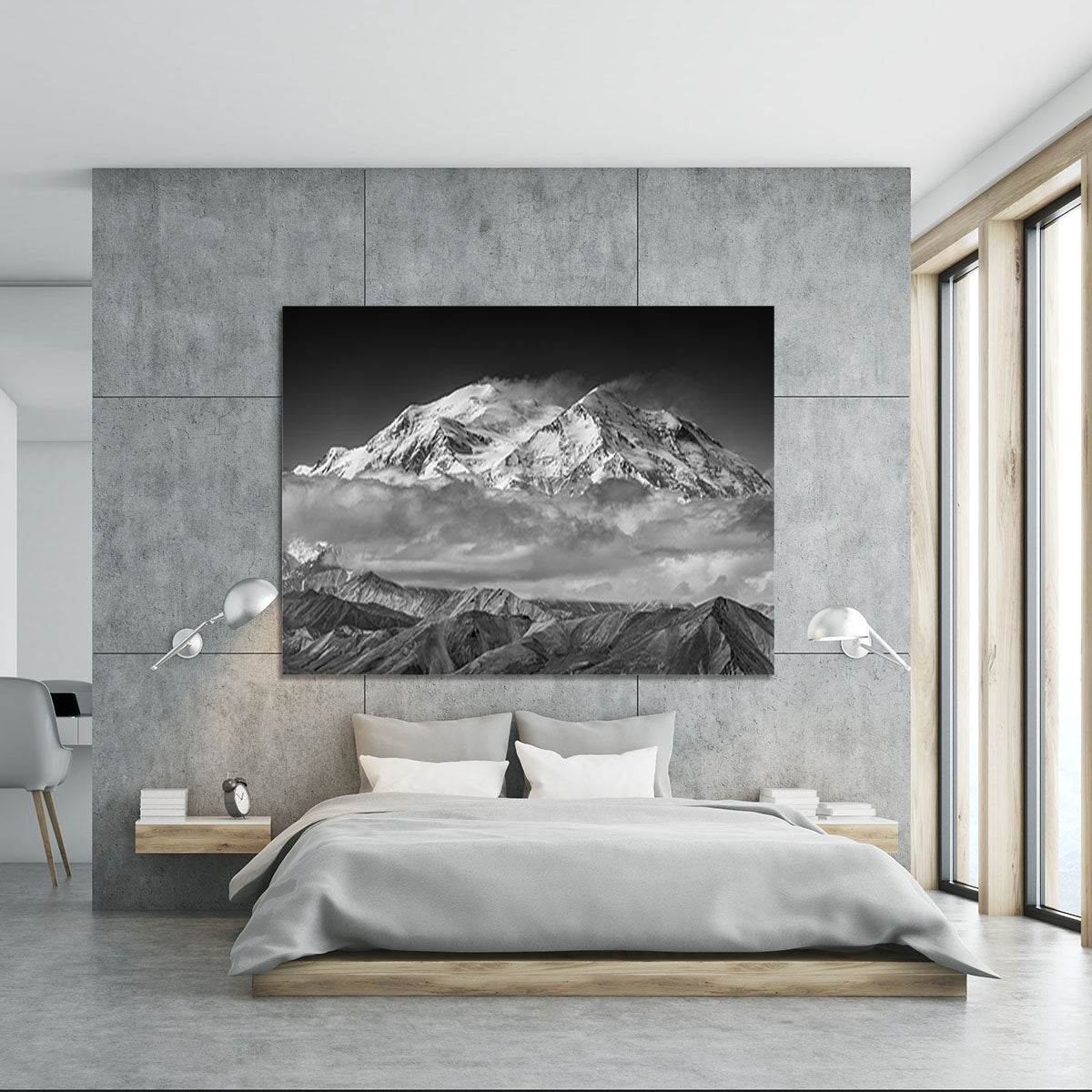 Denali From The Opposing Ridge Line Canvas Print or Poster - Canvas Art Rocks - 5