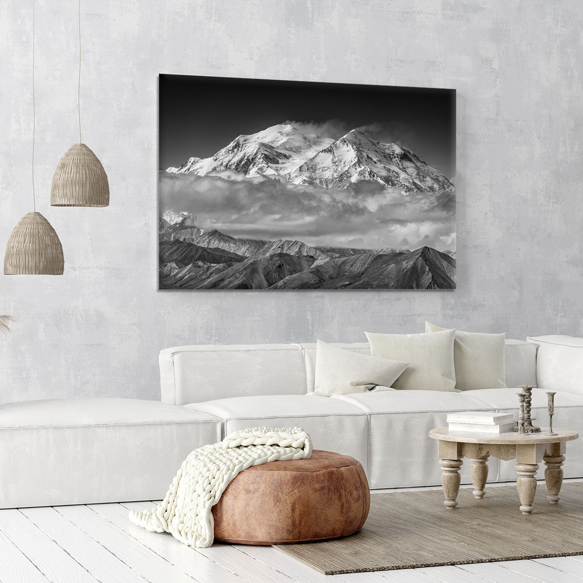 Denali From The Opposing Ridge Line Canvas Print or Poster - Canvas Art Rocks - 6