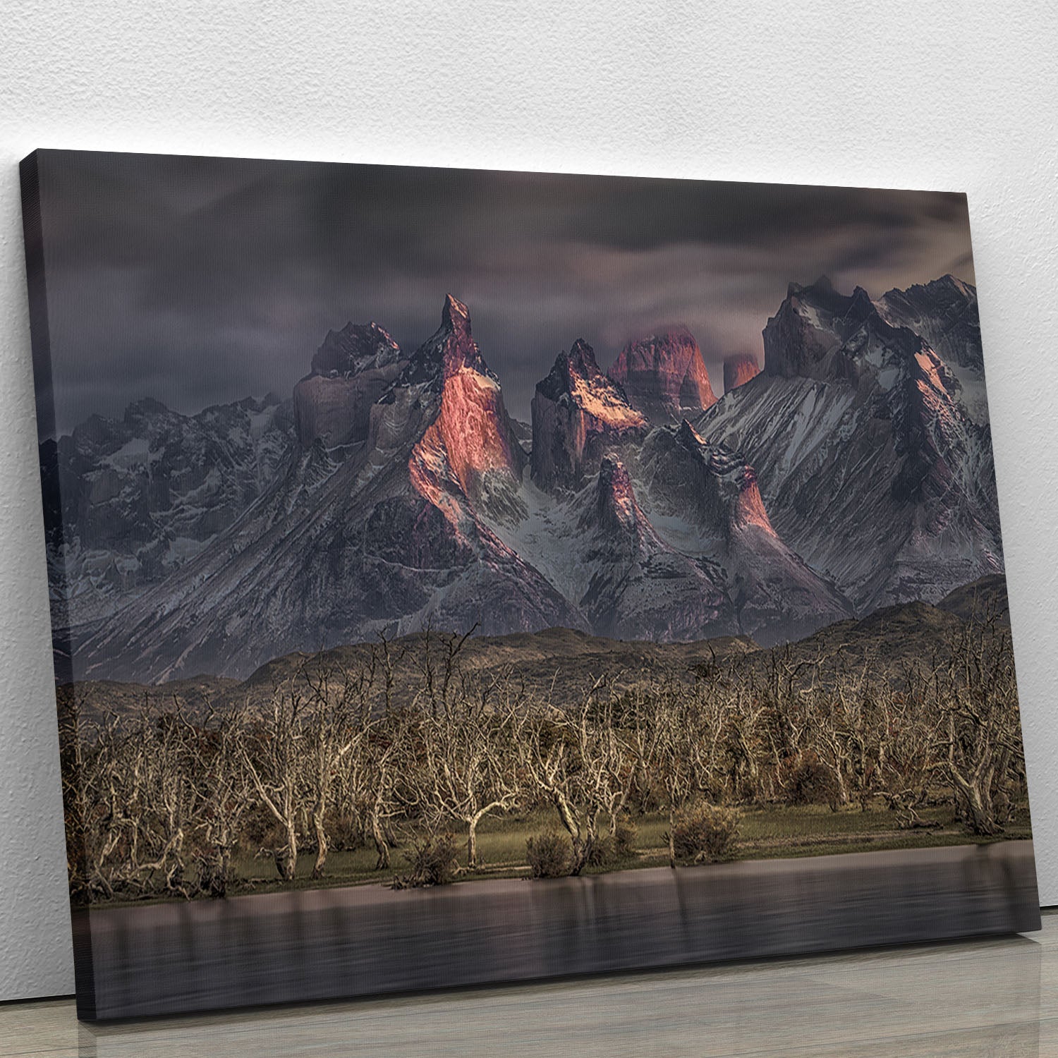 Below The Peaks Of Patagonia Canvas Print or Poster - Canvas Art Rocks - 1