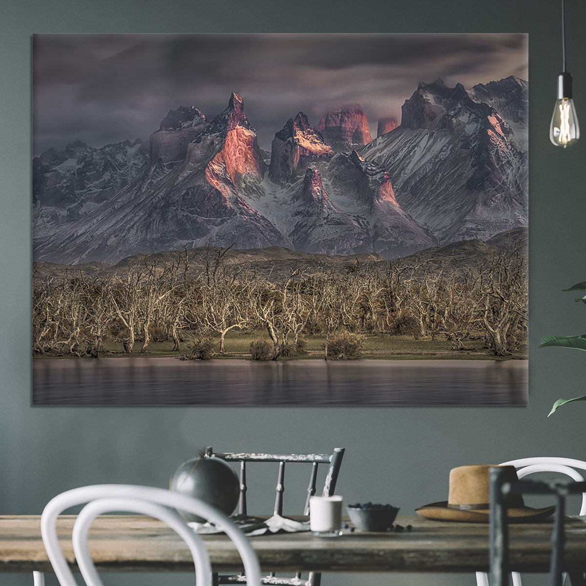 Below The Peaks Of Patagonia Canvas Print or Poster - Canvas Art Rocks - 3