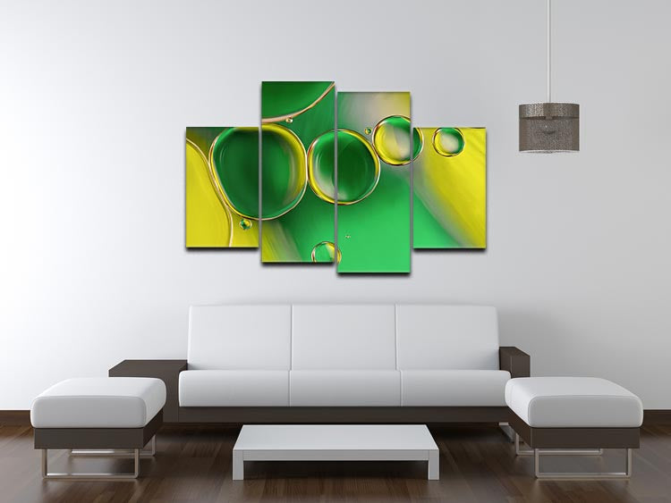 Oil And Water 2 4 Split Panel Canvas - Canvas Art Rocks - 3
