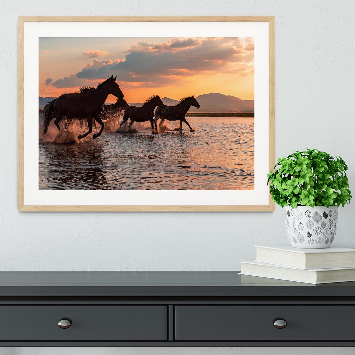 Water Horses Framed Print - 1x - 3