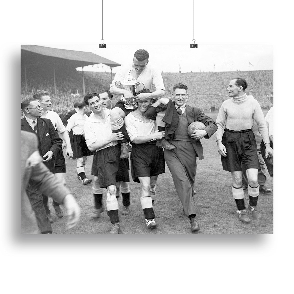 1946 FA Cup final at Wembley Charlton Athletic v Derby County Canvas Print or Poster - Canvas Art Rocks - 2