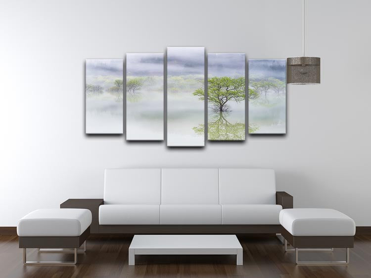Dreamy Tree 5 Split Panel Canvas - Canvas Art Rocks - 3