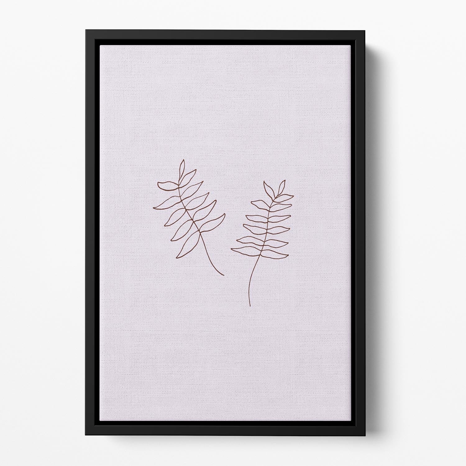 Two Twigs Floating Framed Canvas - Canvas Art Rocks - 2