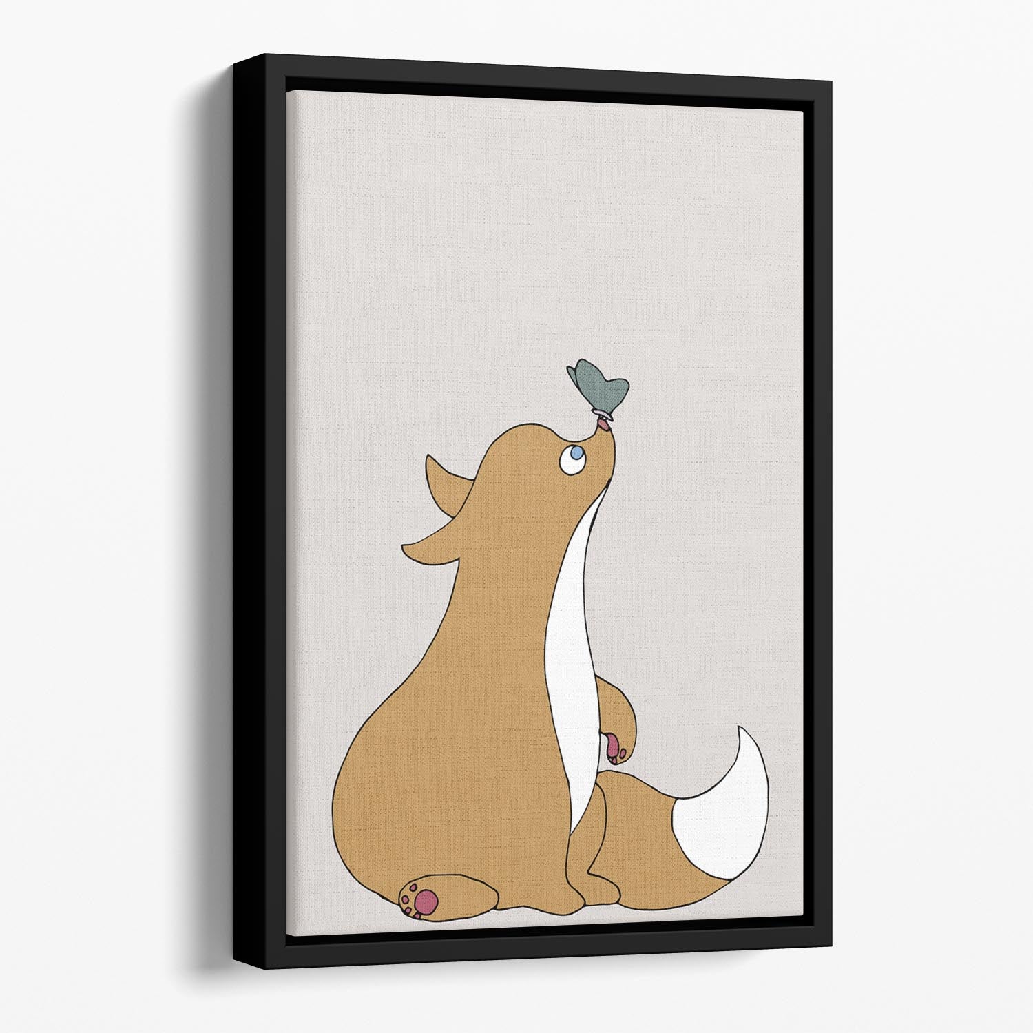 The Fox Floating Framed Canvas - 1x - 1