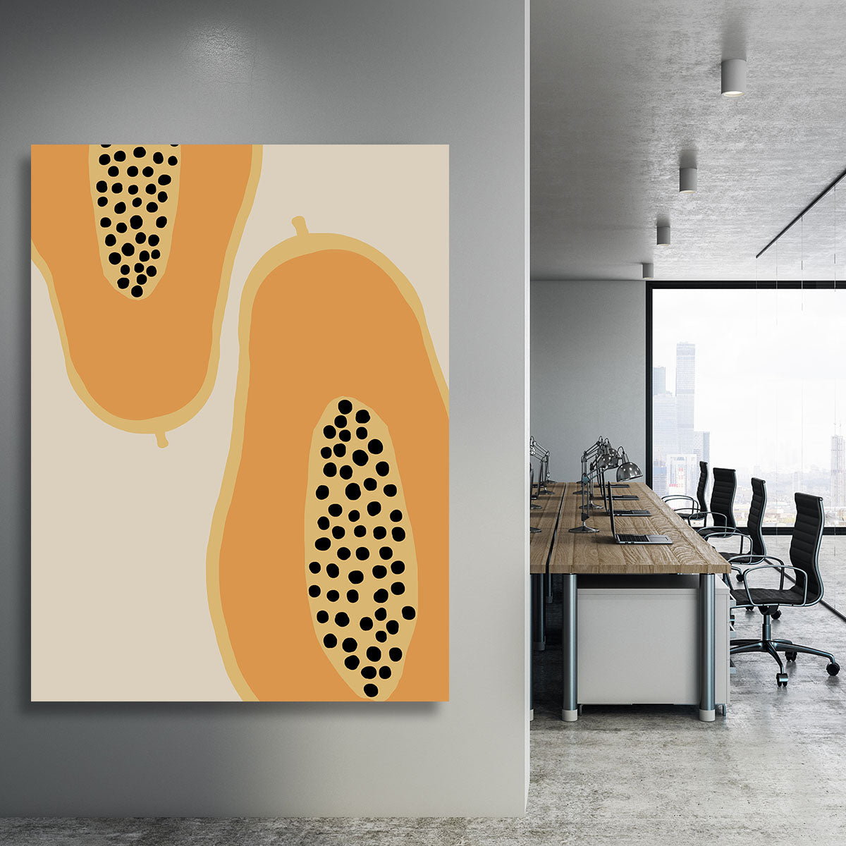 Papaya Fruit Canvas Print or Poster - Canvas Art Rocks - 3