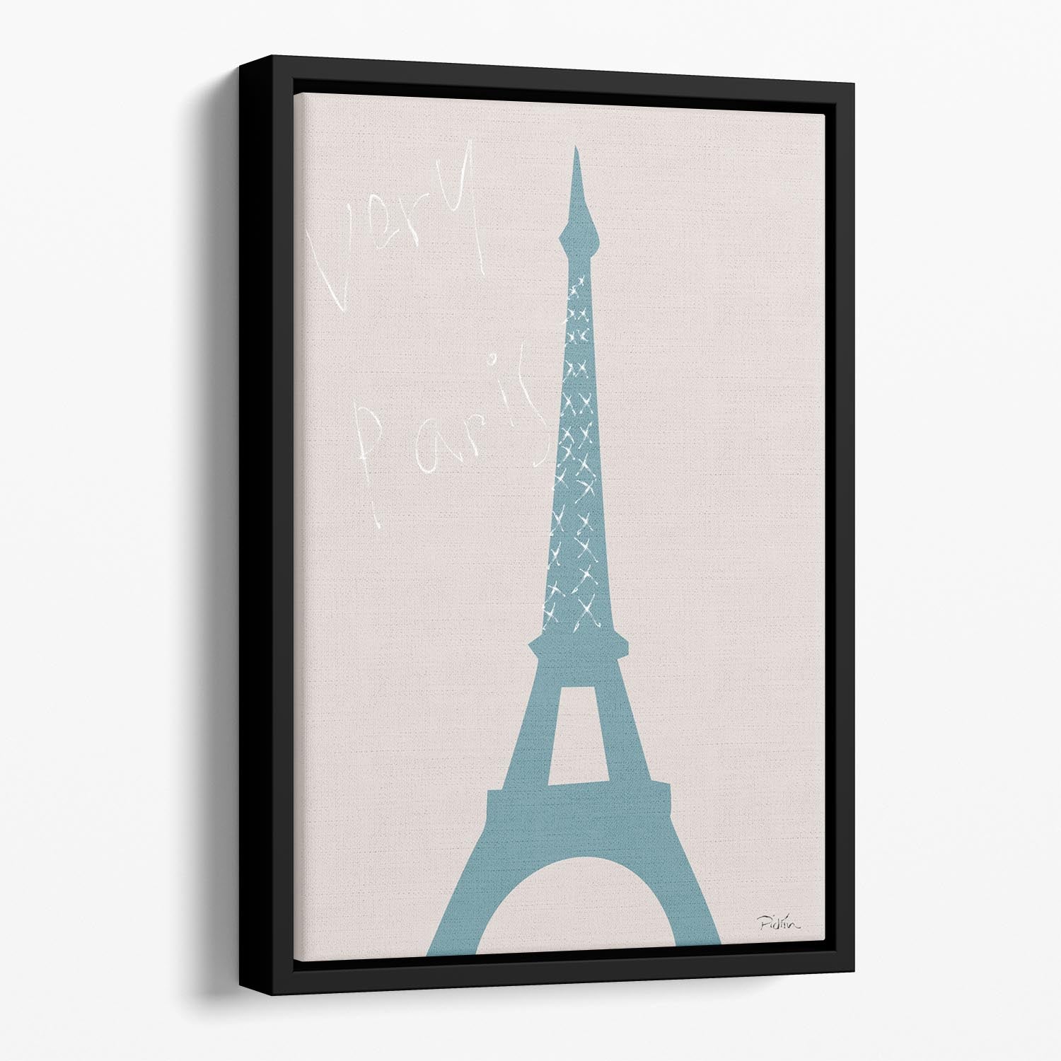 Very Paris Floating Framed Canvas - 1x - 1