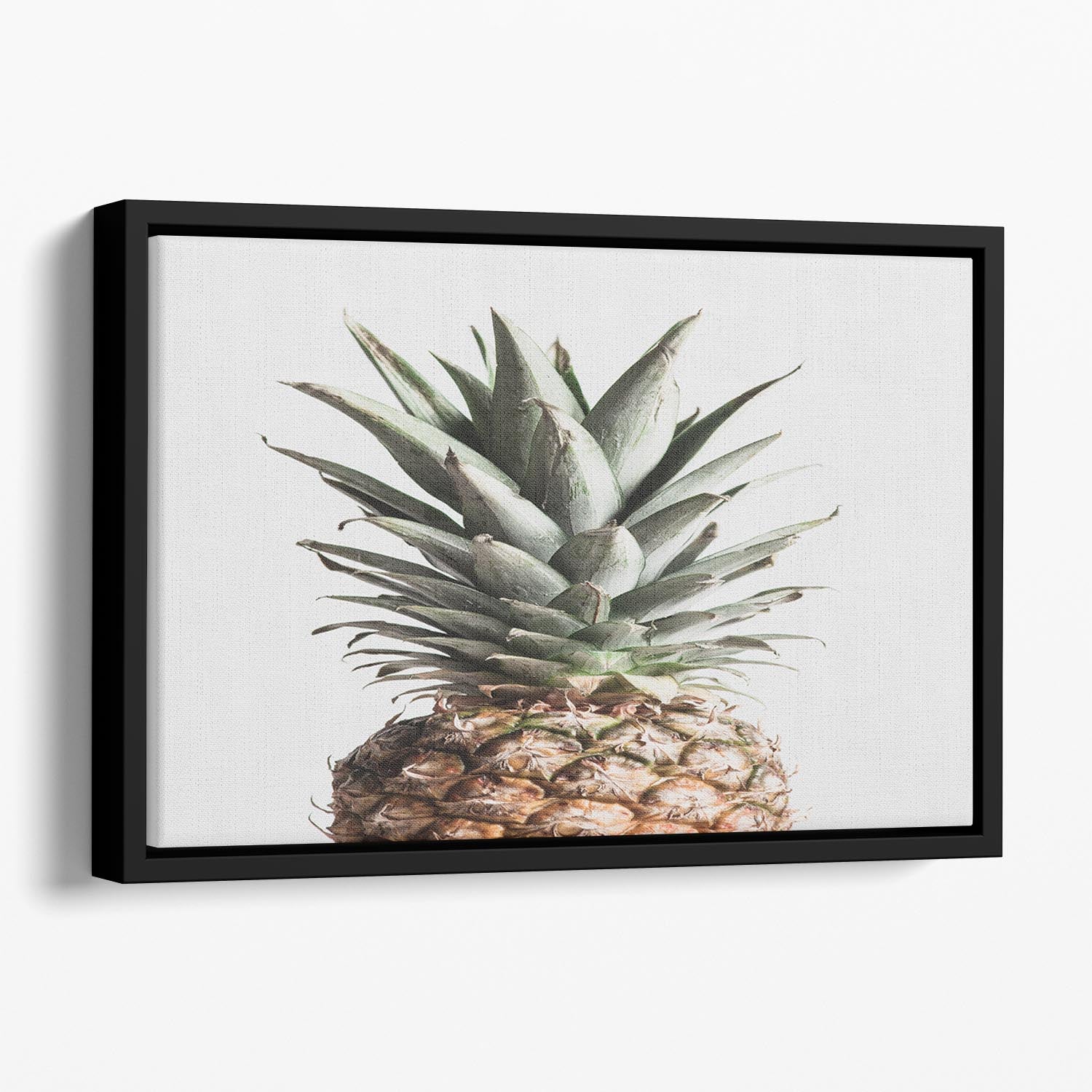Pineapple Natural Floating Framed Canvas - Canvas Art Rocks - 1