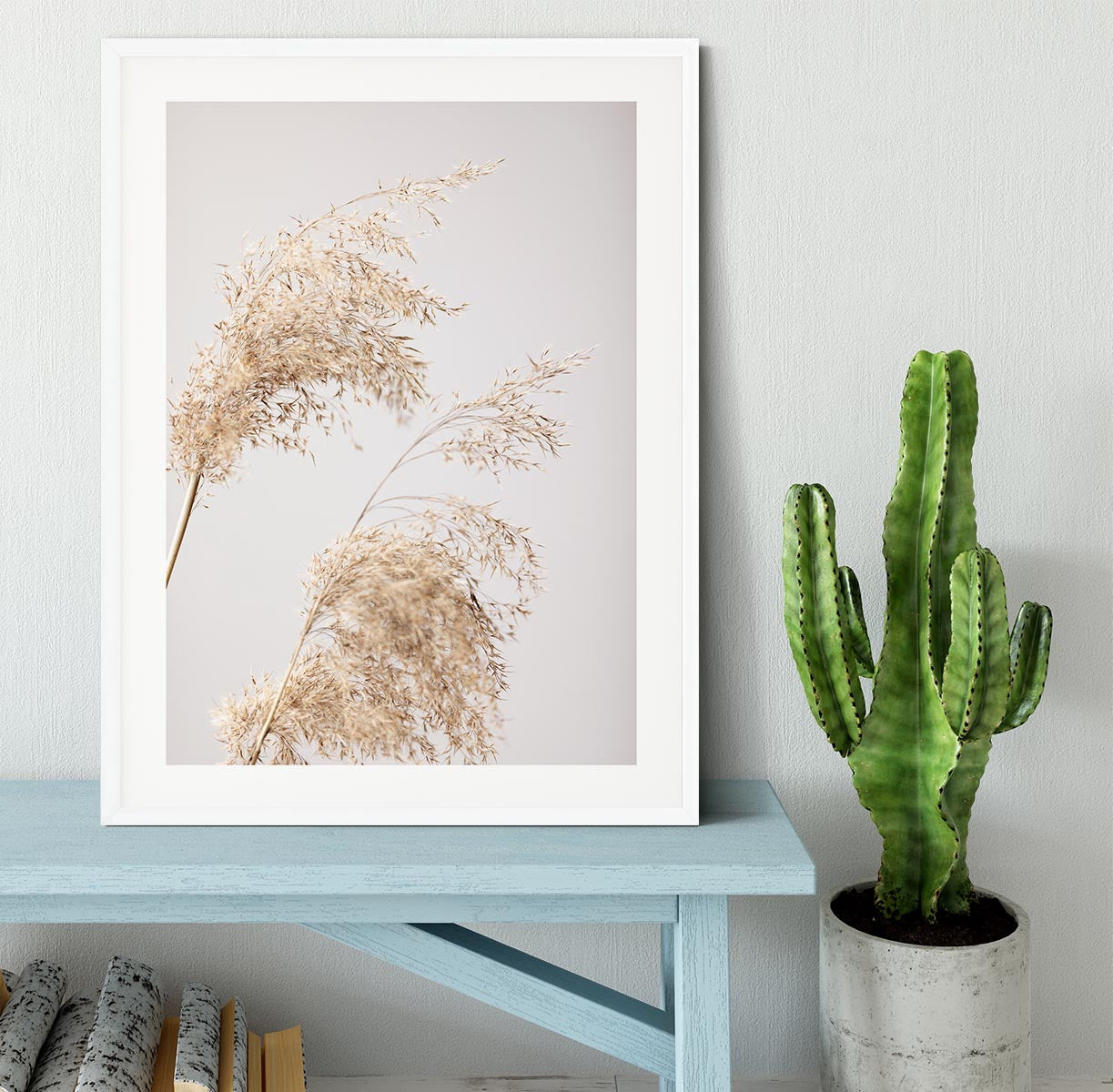 Reed Grass Grey 06 Framed Print - Canvas Art Rocks - 5