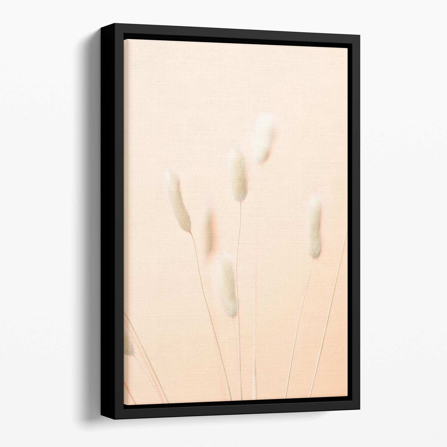 Bunny Grass Peach 06 Floating Framed Canvas - Canvas Art Rocks - 1