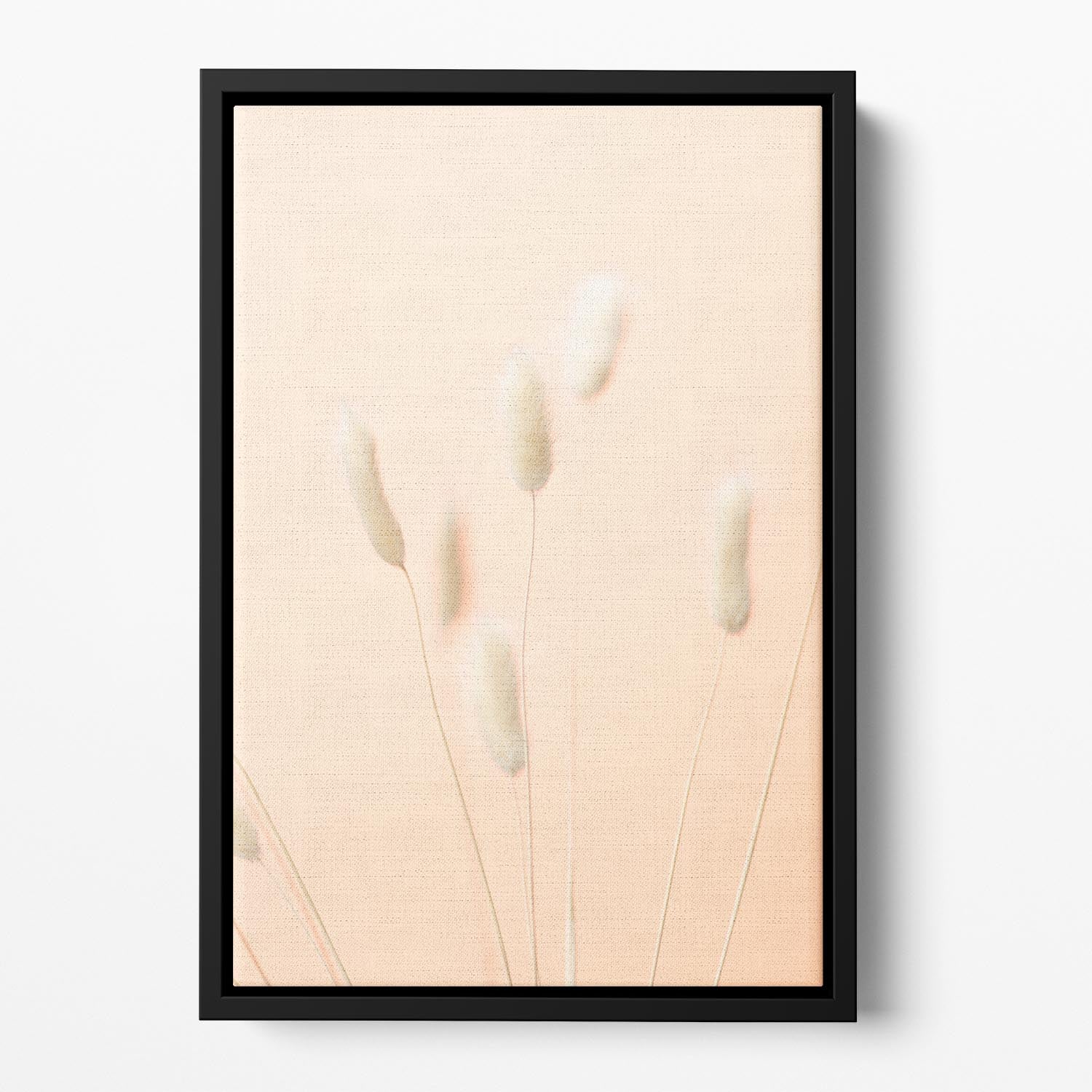 Bunny Grass Peach 06 Floating Framed Canvas - Canvas Art Rocks - 2
