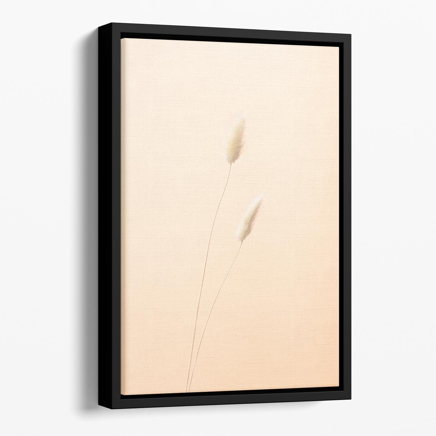 Bunny Grass Peach 08 Floating Framed Canvas - Canvas Art Rocks - 1