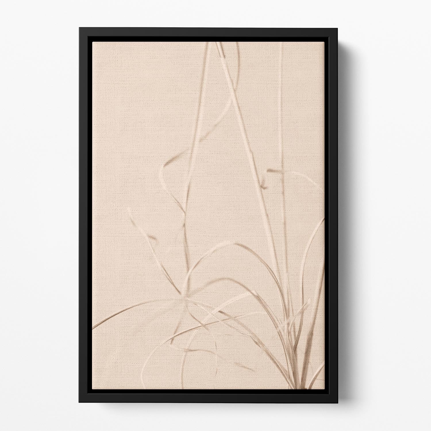 Dried Grass Beige 01 Floating Framed Canvas - Canvas Art Rocks - 2