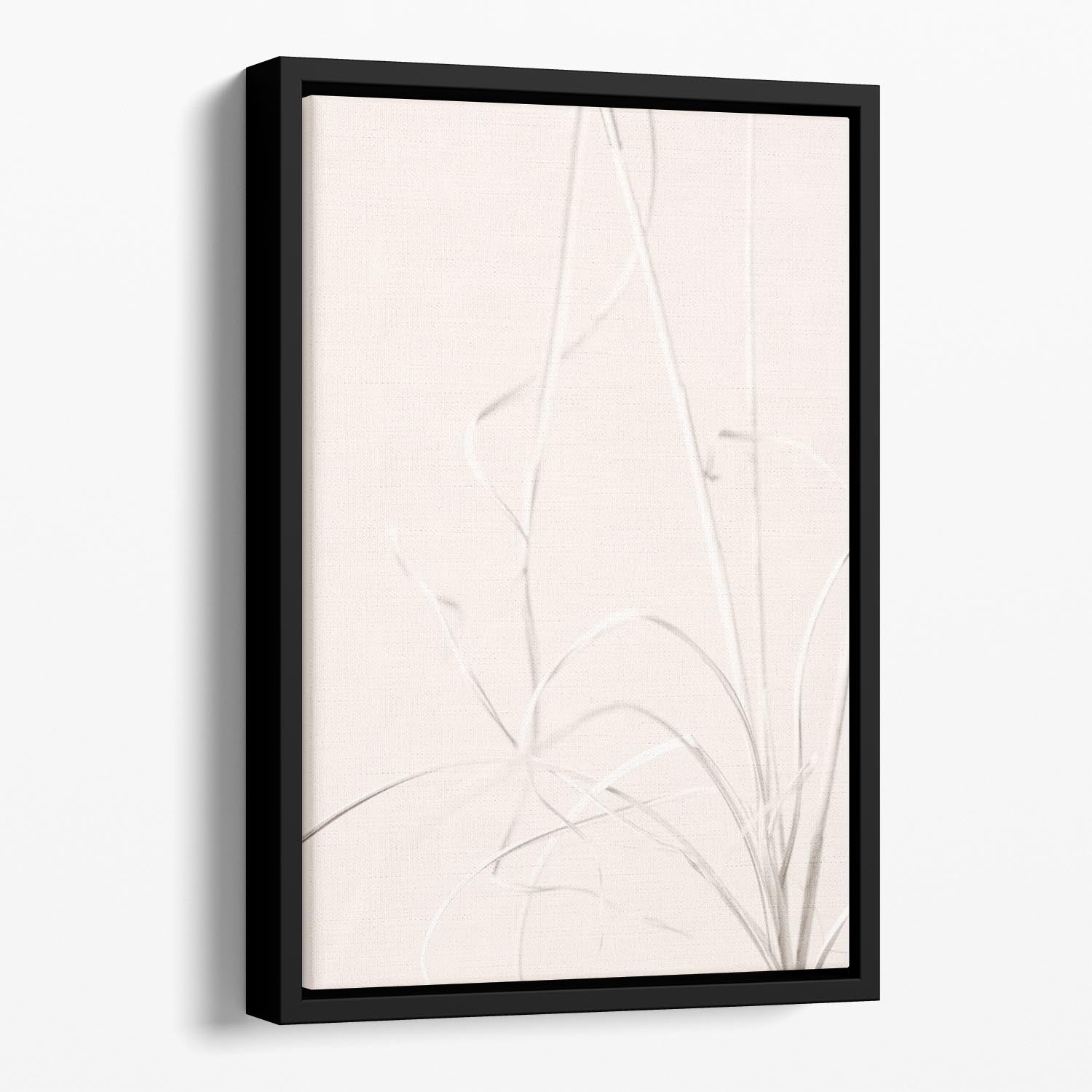 Dried Grass Light Beige Floating Framed Canvas - Canvas Art Rocks - 1