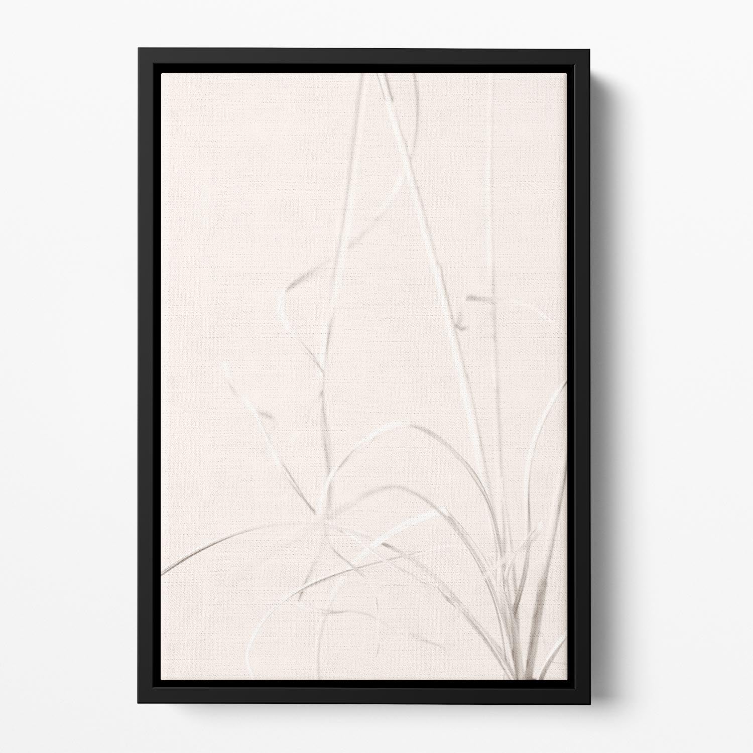 Dried Grass Light Beige Floating Framed Canvas - Canvas Art Rocks - 2