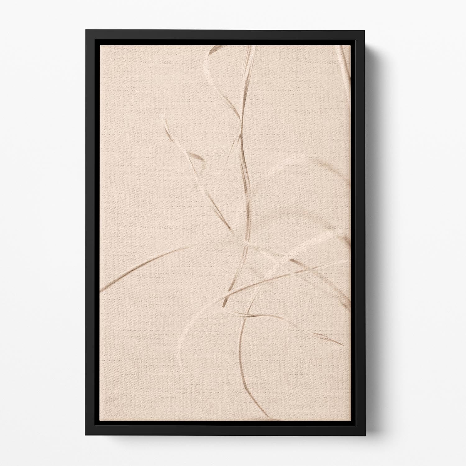 Dried Grass Beige 02 Floating Framed Canvas - Canvas Art Rocks - 2
