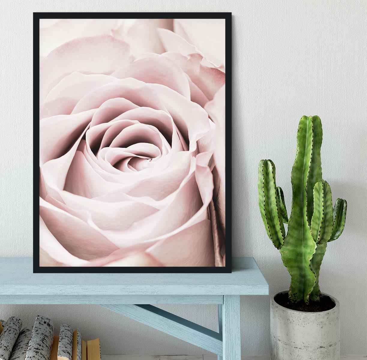 Pink Rose No 06 Framed Print - Canvas Art Rocks - 2