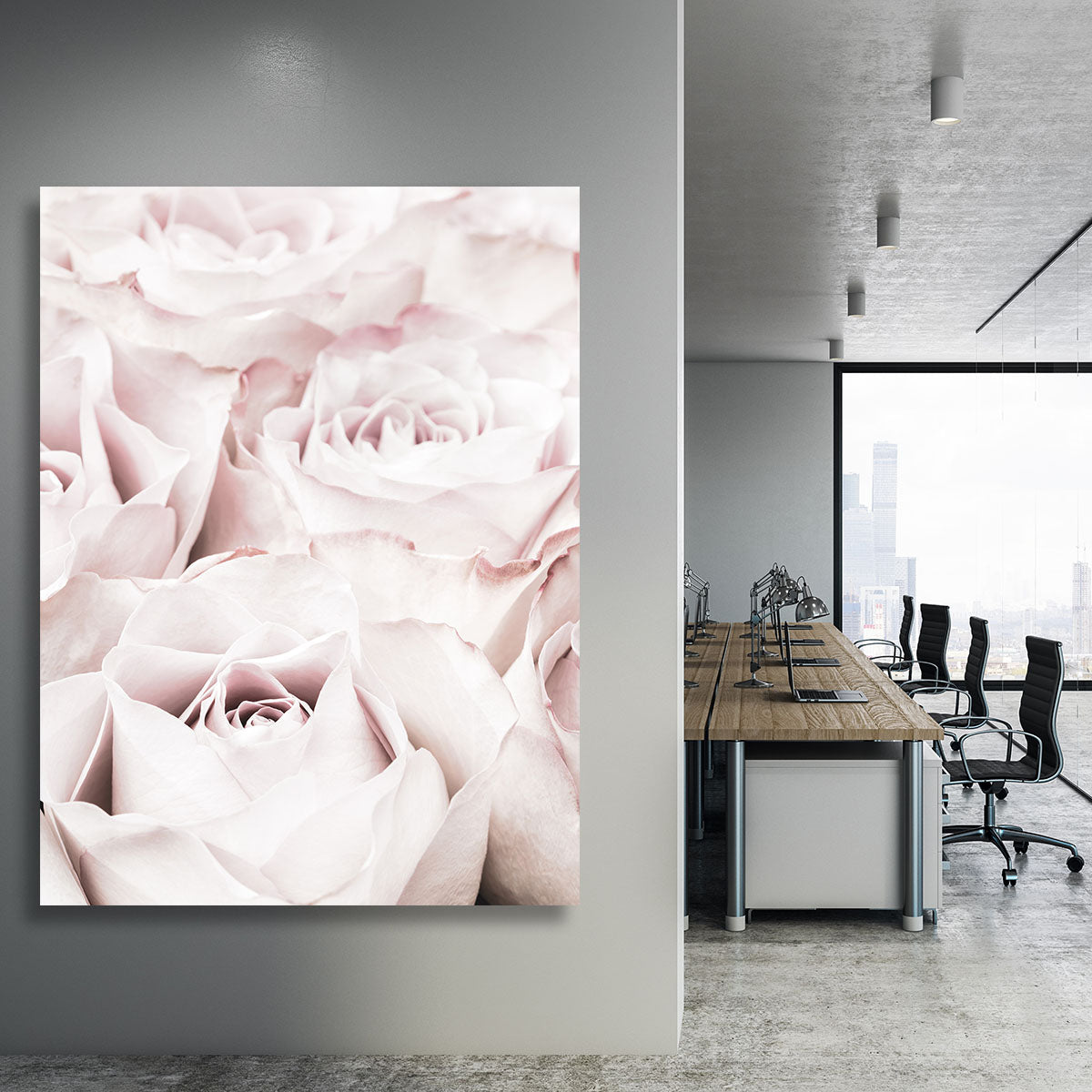 Pink Roses No 04 Canvas Print or Poster - Canvas Art Rocks - 3