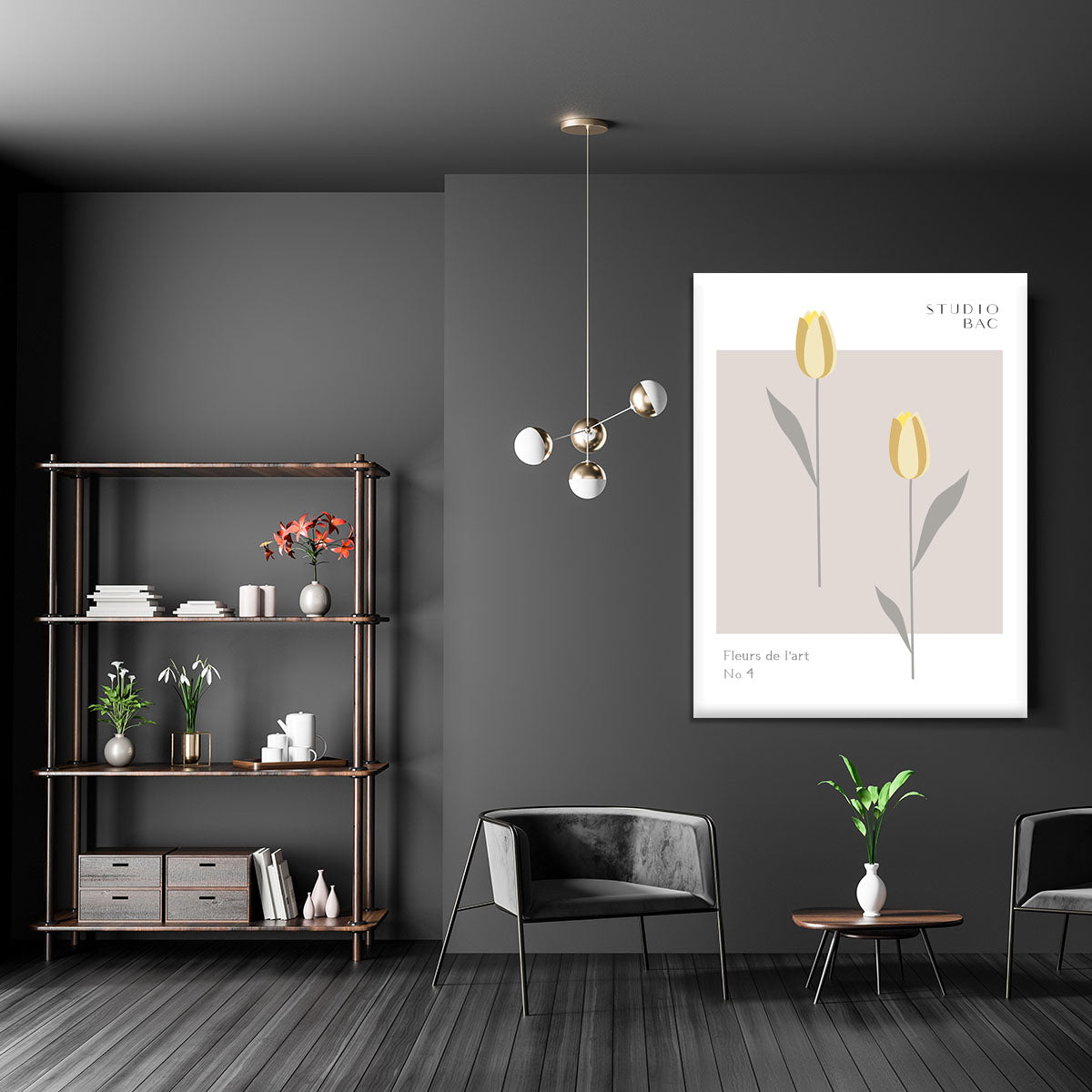 Tulips Studio Bac Canvas Print or Poster - Canvas Art Rocks - 5