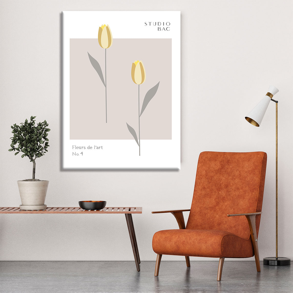 Tulips Studio Bac Canvas Print or Poster - Canvas Art Rocks - 6
