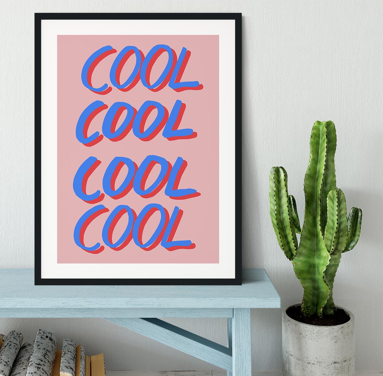Cool Quote 02 Framed Print - Canvas Art Rocks - 1