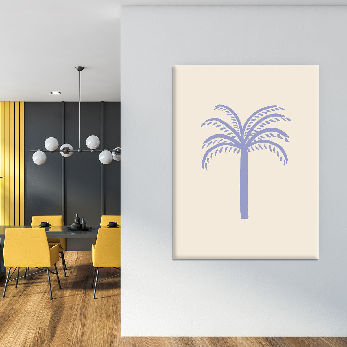 Lilac Palm Canvas Print or Poster - Canvas Art Rocks - 4