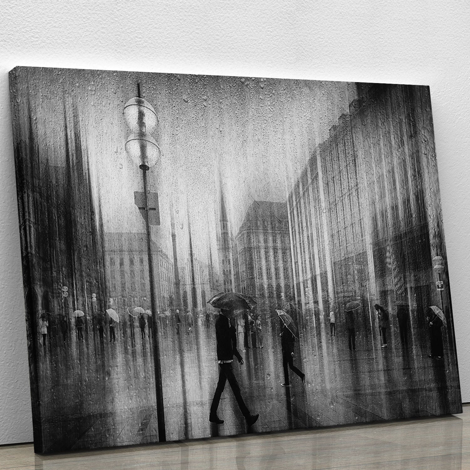 A Rainy Day In Marienplatz Canvas Print or Poster - Canvas Art Rocks - 1