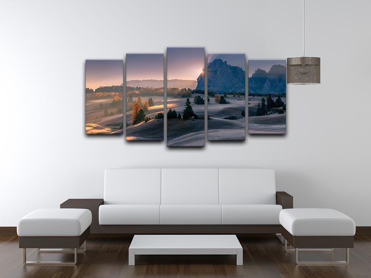 Seiser Alm in Italy 5 Split Panel Canvas - Canvas Art Rocks - 3