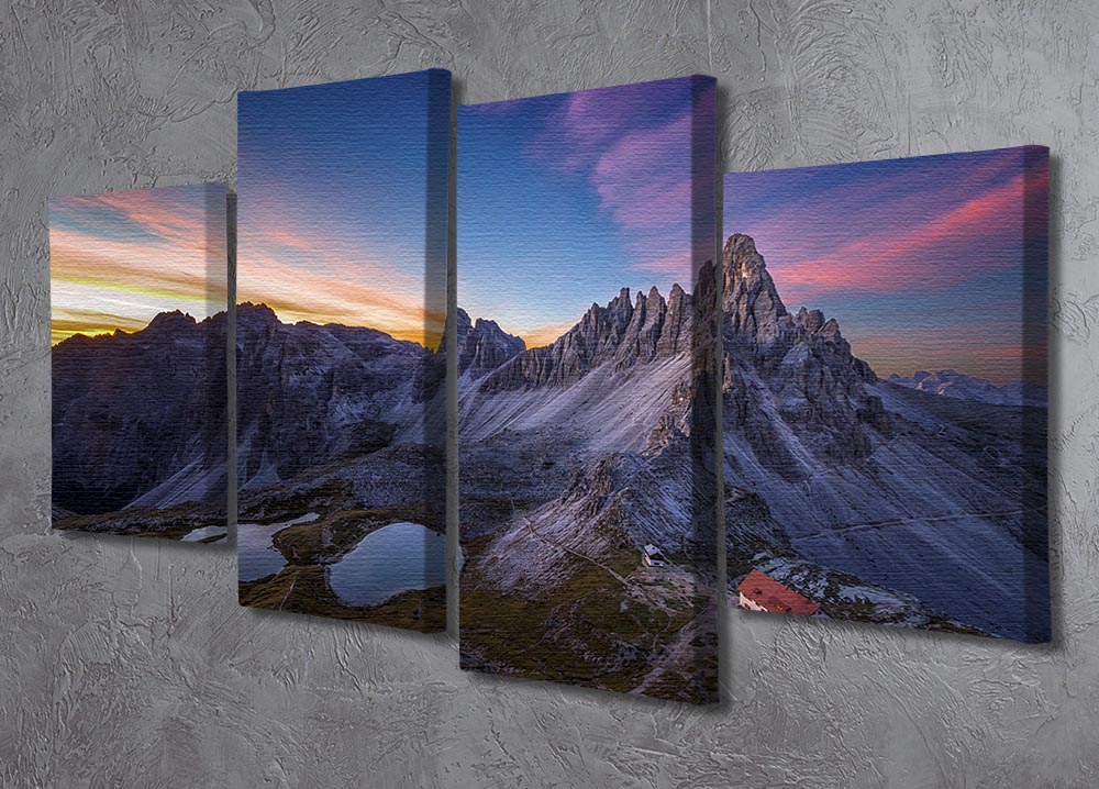 Mountainscape 4 Split Panel Canvas - Canvas Art Rocks - 2