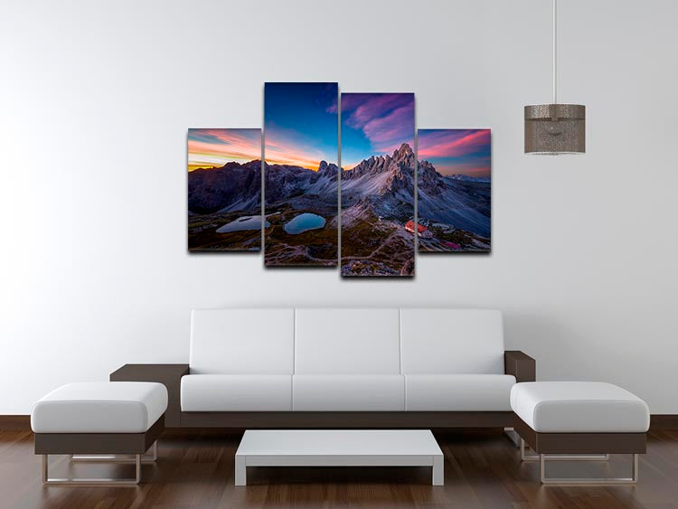 Mountainscape 4 Split Panel Canvas - Canvas Art Rocks - 3