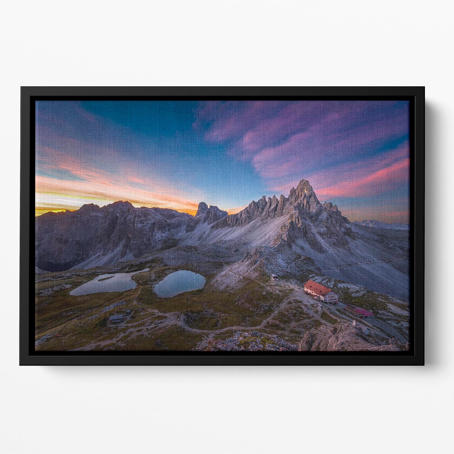 Mountainscape Floating Framed Canvas - Canvas Art Rocks - 2