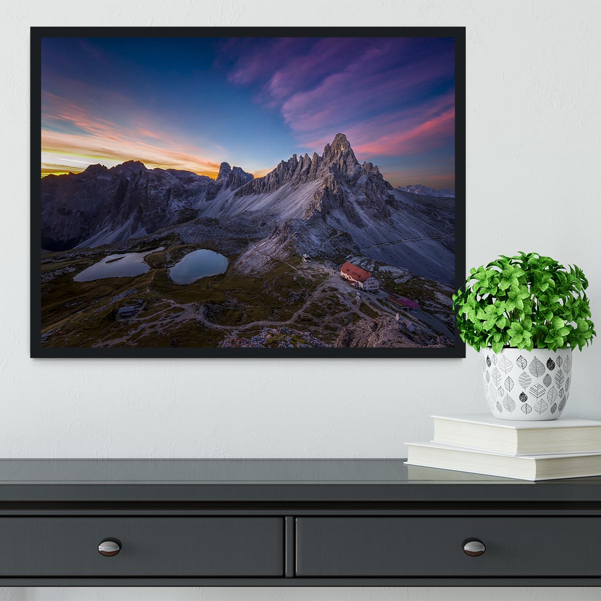 Mountainscape Framed Print - Canvas Art Rocks - 2