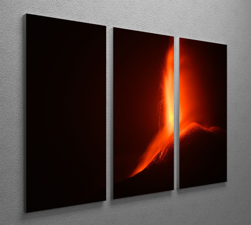 Volcanic Eruption 3 Split Panel Canvas Print - Canvas Art Rocks - 2