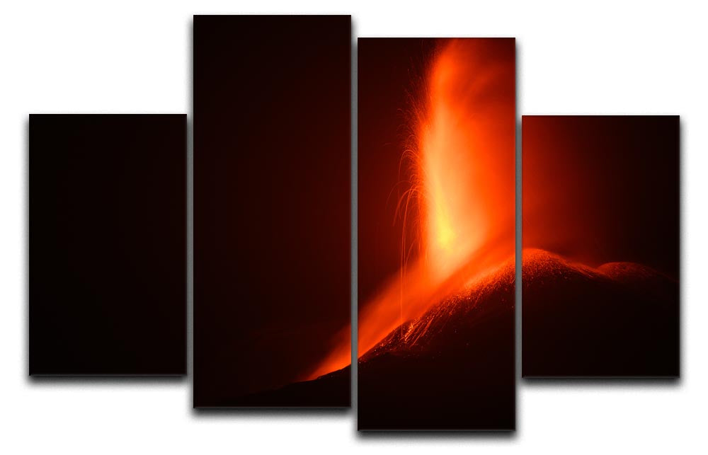 Volcanic Eruption 4 Split Panel Canvas - Canvas Art Rocks - 1