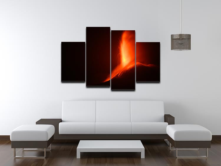 Volcanic Eruption 4 Split Panel Canvas - Canvas Art Rocks - 3