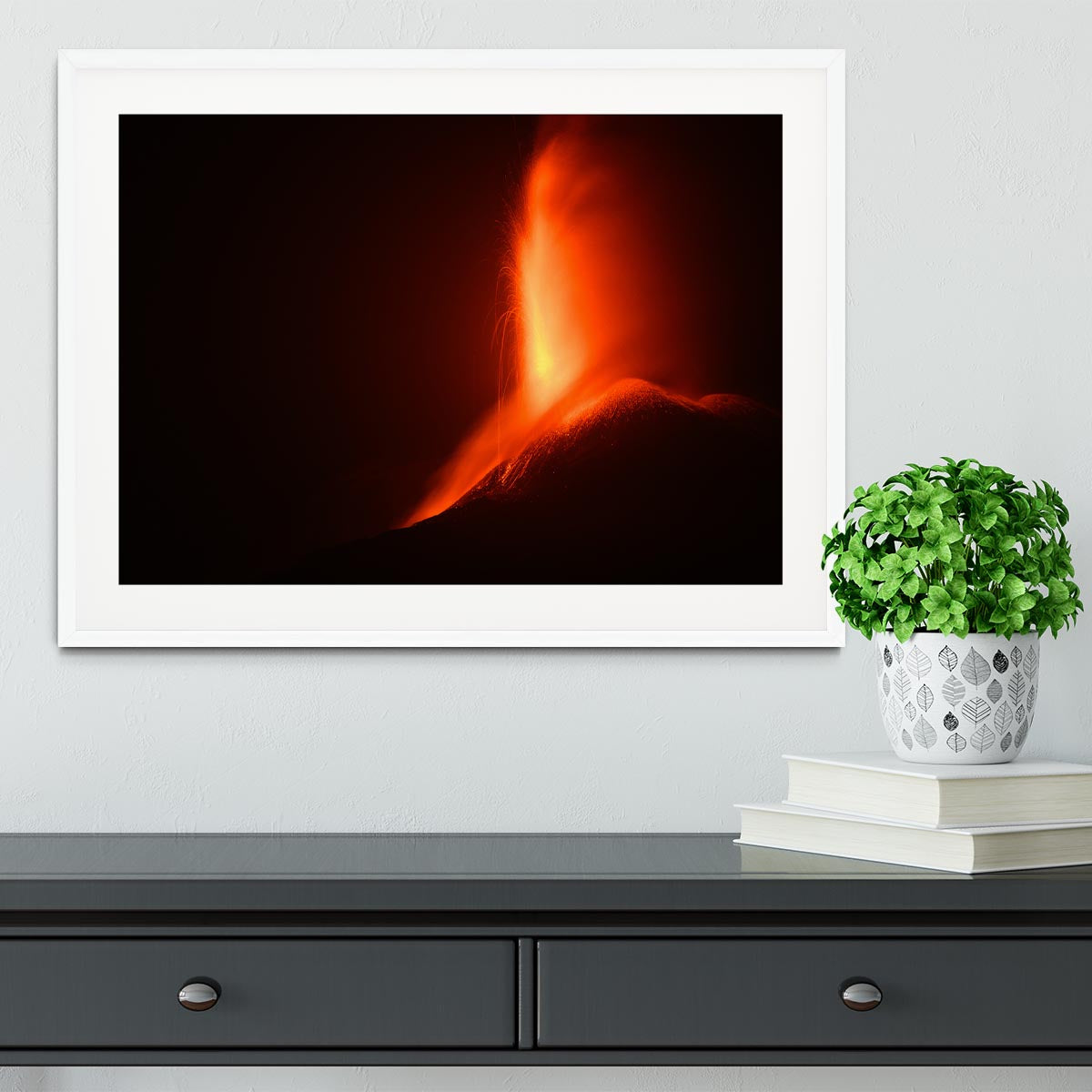 Volcanic Eruption Framed Print - Canvas Art Rocks - 5