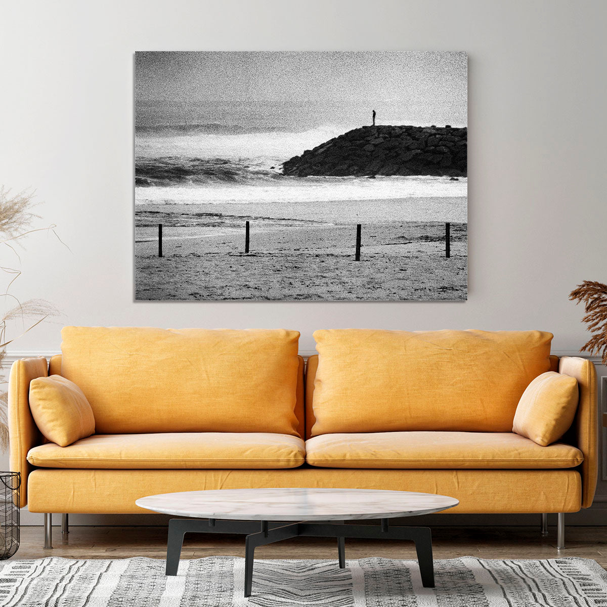 A Lone Figure On The Cliffs Canvas Print or Poster - Canvas Art Rocks - 4