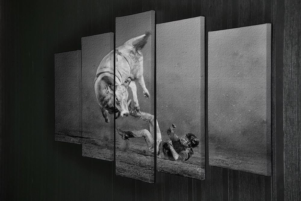 Rodeo Bull 5 Split Panel Canvas - Canvas Art Rocks - 2