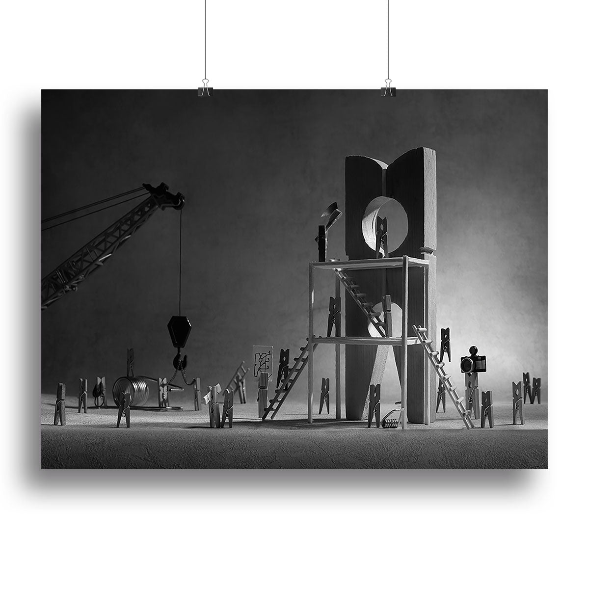 The Peg Construction Project Canvas Print or Poster - Canvas Art Rocks - 2