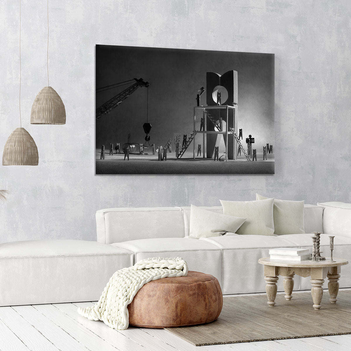 The Peg Construction Project Canvas Print or Poster - Canvas Art Rocks - 6