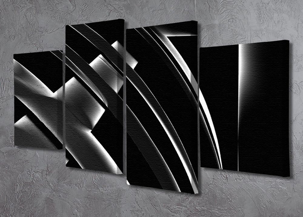 Metal Glow 4 Split Panel Canvas - Canvas Art Rocks - 2