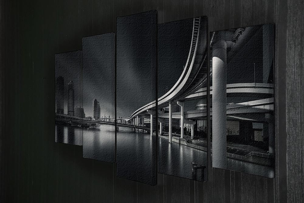 Mirage of Tokyo city 5 Split Panel Canvas - Canvas Art Rocks - 2