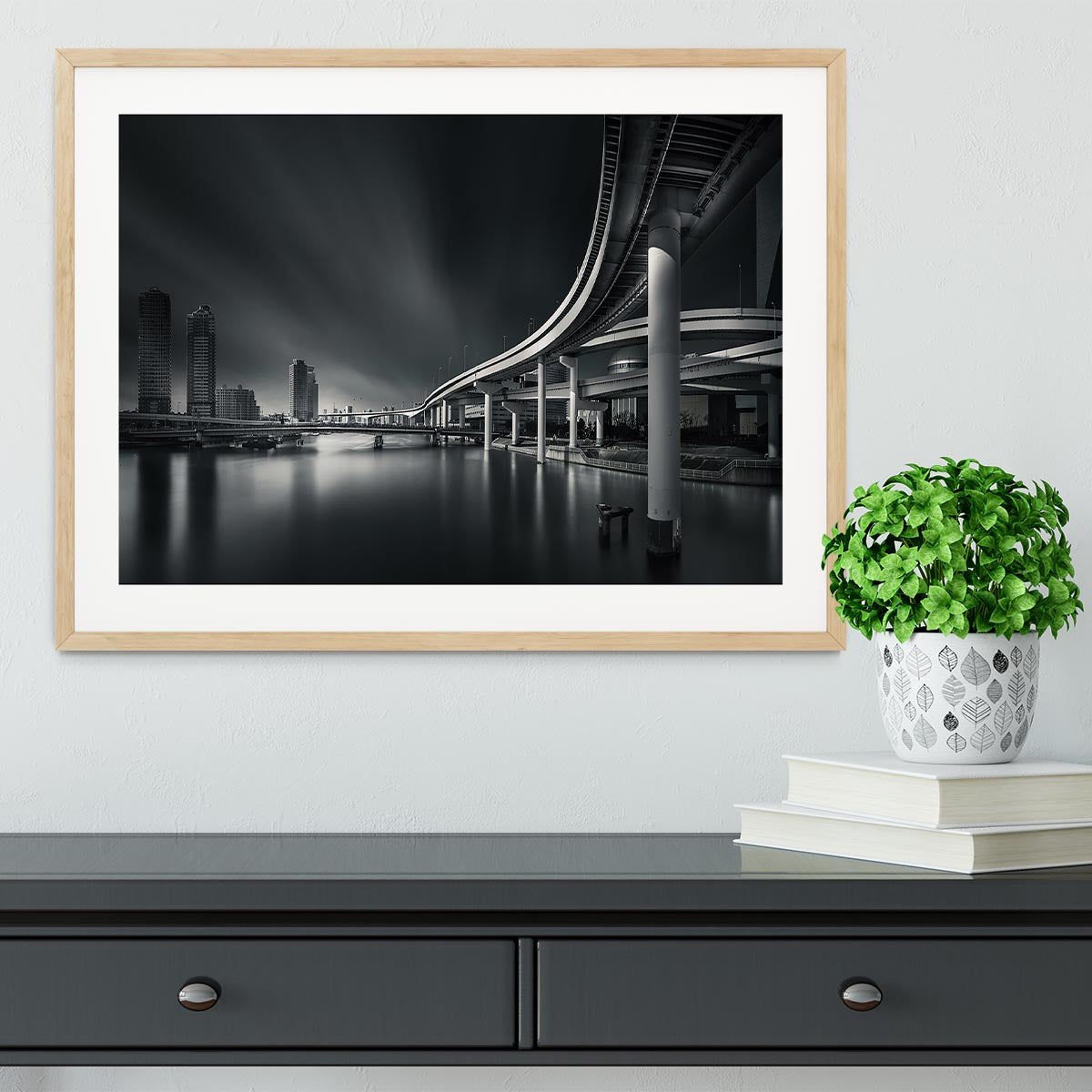 Mirage of Tokyo city Framed Print - Canvas Art Rocks - 3