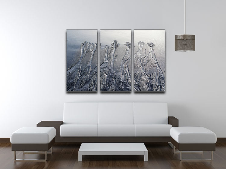 Pattern In The Sand 3 Split Panel Canvas Print - Canvas Art Rocks - 3