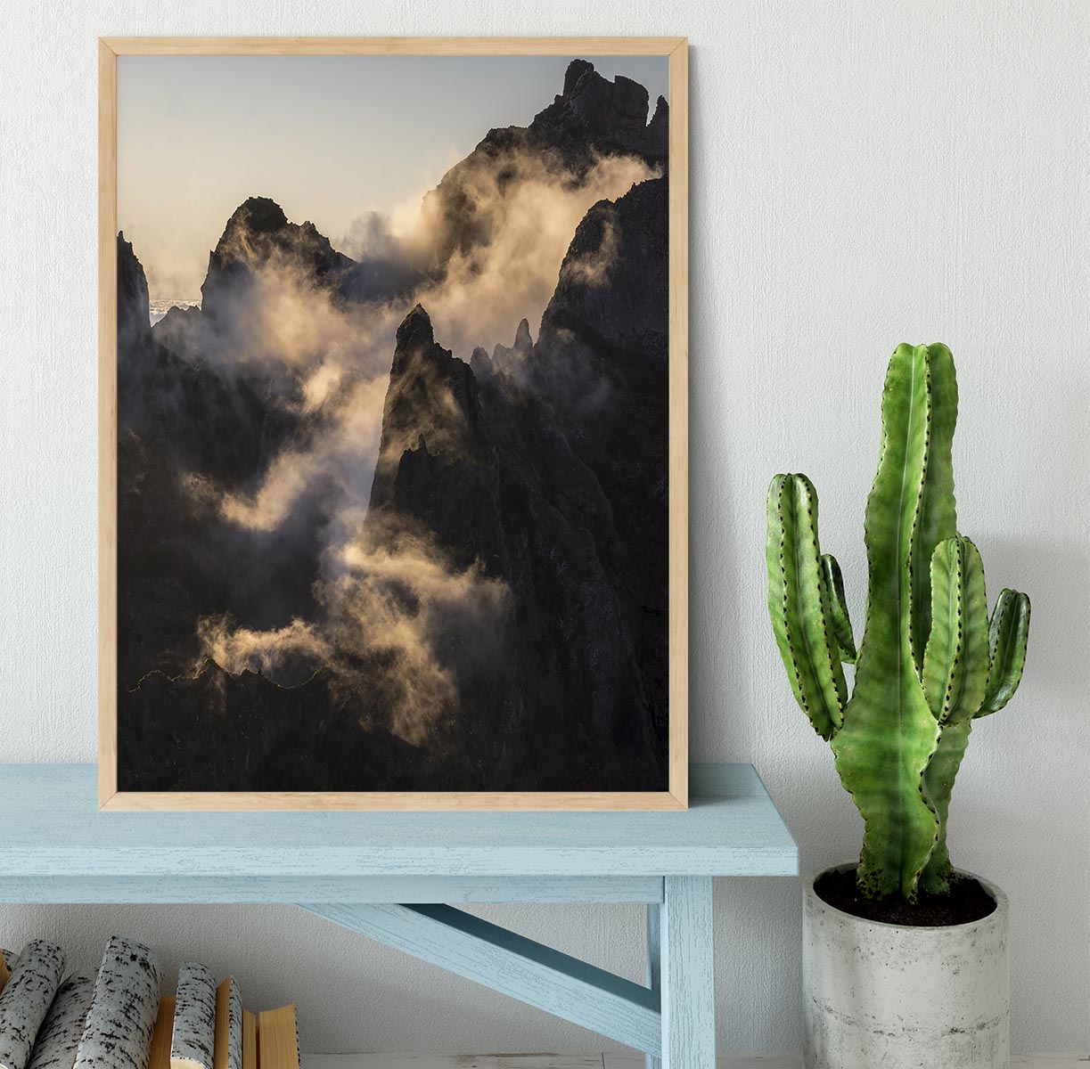 Dusky Mountains Framed Print - Canvas Art Rocks - 4