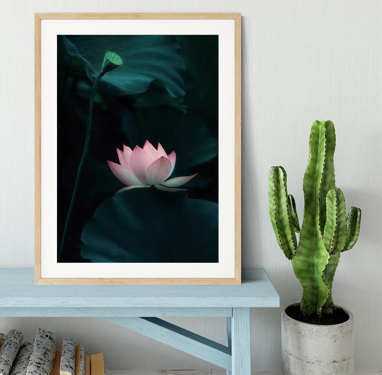 Lotus Flower Framed Print - Canvas Art Rocks - 3