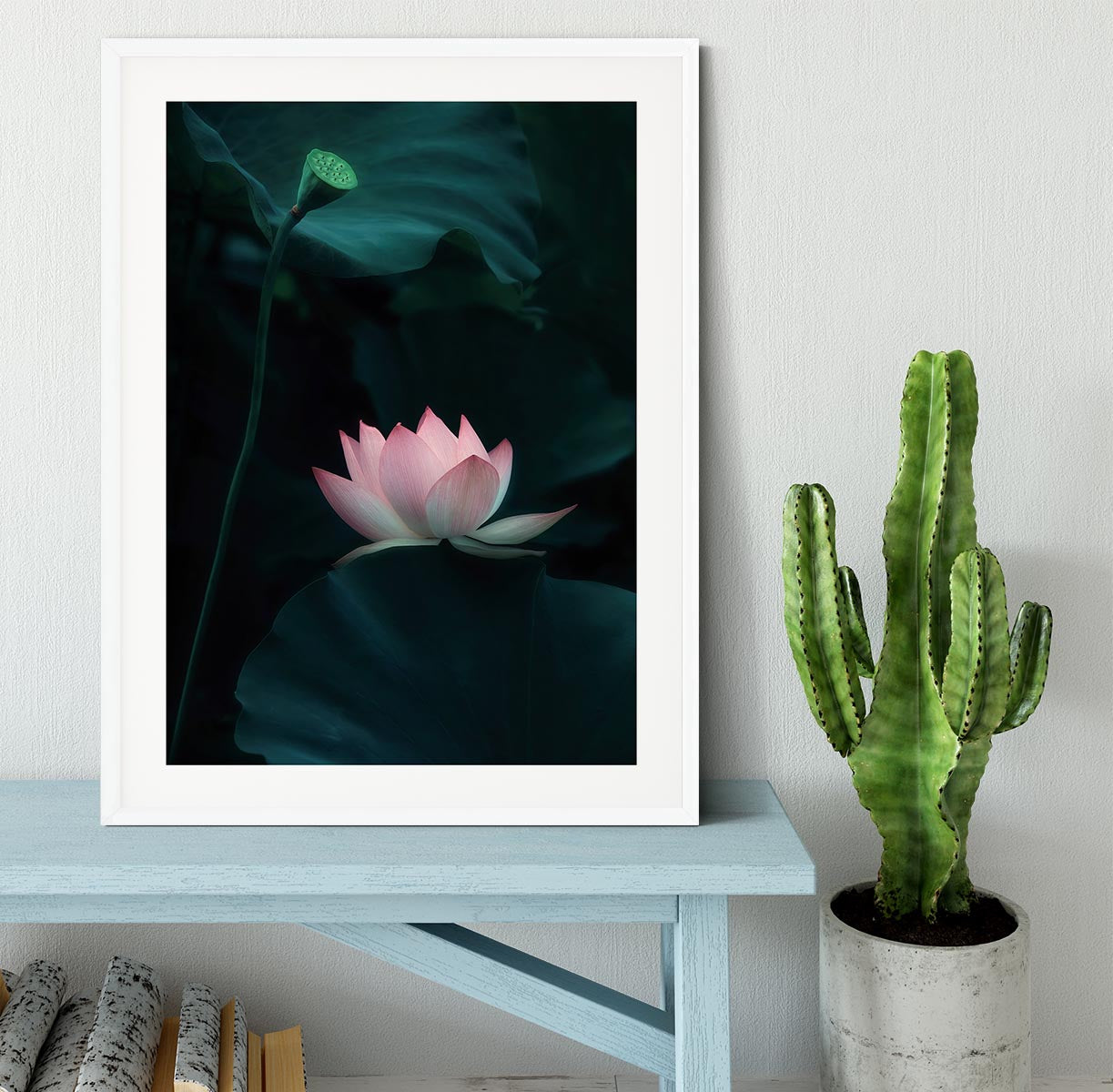 Lotus Flower Framed Print - Canvas Art Rocks - 5