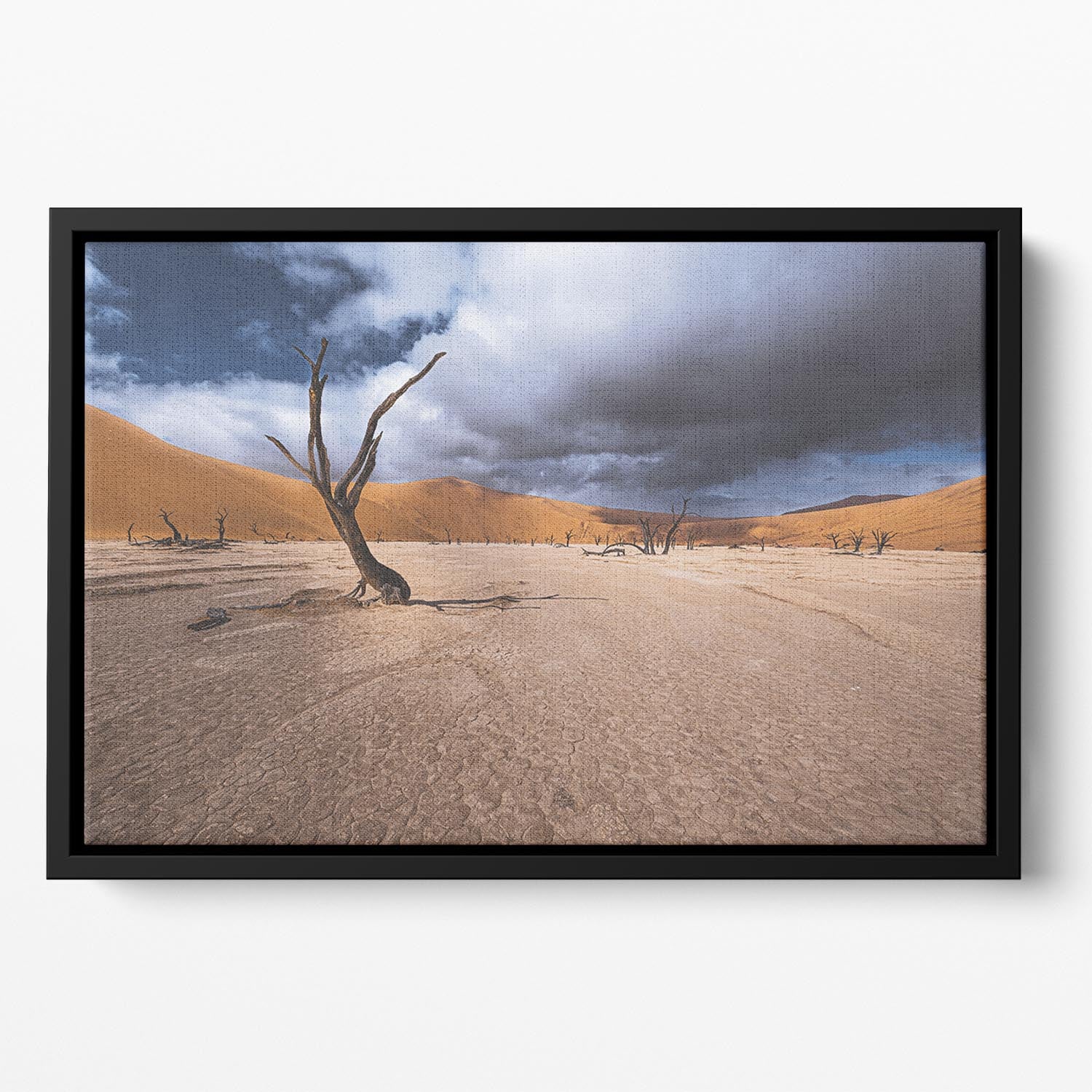 Deadvlei Desert Floating Framed Canvas - Canvas Art Rocks - 2